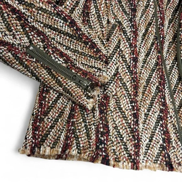 Bob Timberlake Jacquard Boho Moto Jacket (M) - Picture 2 of 12